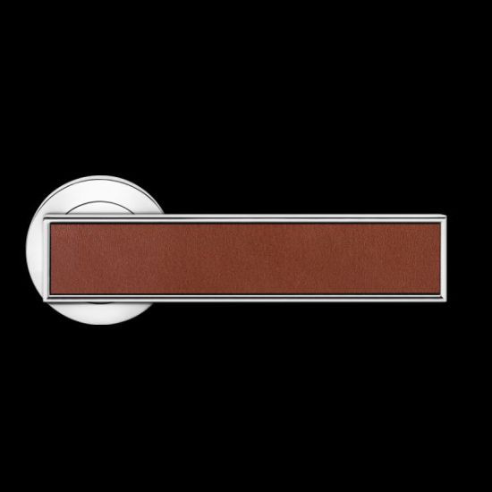 Karcher Design Torino R53 Door Handle on a Round Rose - Chrome