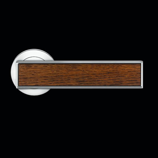 Karcher Design Torino R53 Door Handle on a Round Rose - Chrome