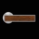 Karcher Design Torino R53 Door Handle on a Round Rose - Satin Nickel