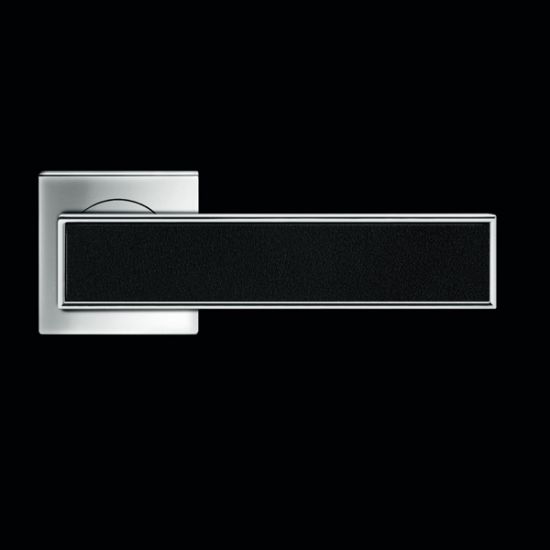 Karcher Design Torino R53Q Door Handle on a Square Rose - Chrome