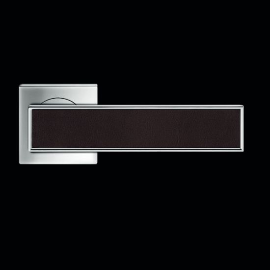 Karcher Design Torino R53Q Door Handle on a Square Rose - Chrome