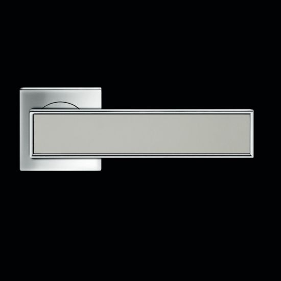 Karcher Design Torino R53Q Door Handle on a Square Rose - Chrome