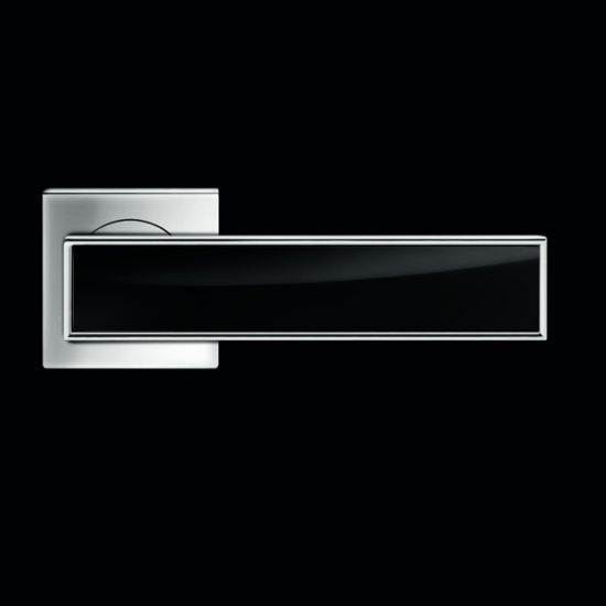 Karcher Design Torino R53Q Door Handle on a Square Rose - Chrome