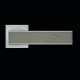 Karcher Design Torino R53Q Door Handle on a Square Rose - Satin Nickel