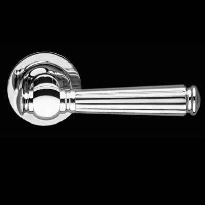 Karcher Design Schöntal R260 Door Lever Handle on a Round Rose