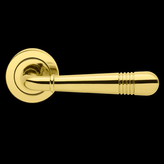 Karcher Design Montmartre R270 Door Lever Handle on a Round Rose