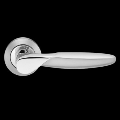 Karcher Design Orlando R42 Door Lever Handle on a Round Rose