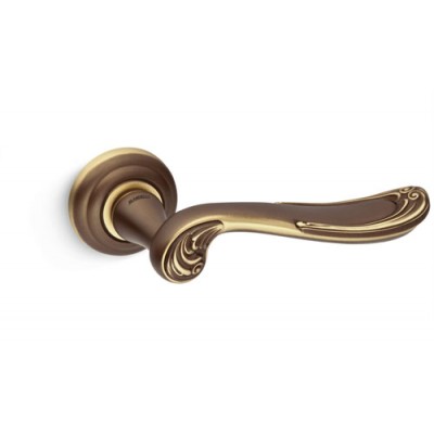 Mandelli Traditional Door Handles on a rose