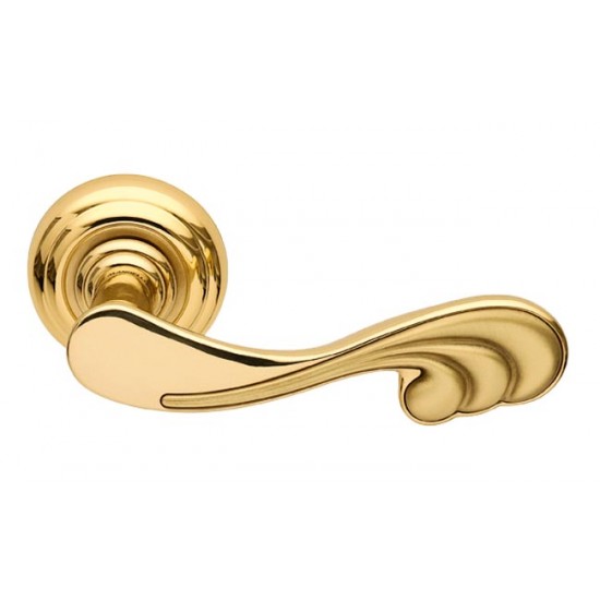 Mandelli Soft Door Handle on a Rose