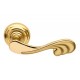 Mandelli Soft Door Handle on a Rose