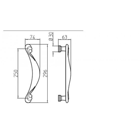 Mandelli 1125 Modern Italian Pull Handle