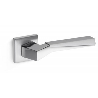 Mandelli Modern Door Handles on a rose