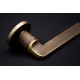 Mandelli Grint Engraved Door Handle on a Round Rose