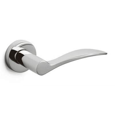 Olivari Agata Door Handle on a Round Rose 