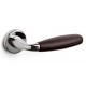 Olivari Club Leather Door Handle on a Round Rose 