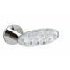 Olivari Crystal Diamond Door Handle on a Round Rose 