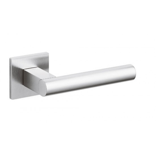 Olivari Euclide Q Door Handle on a Square Rose