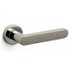 Olivari Link Door Handle on a Round Rose 