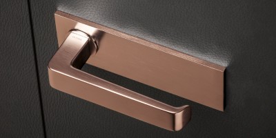 Olivari Italian Luxury Door Handles on Horizontal Backplates