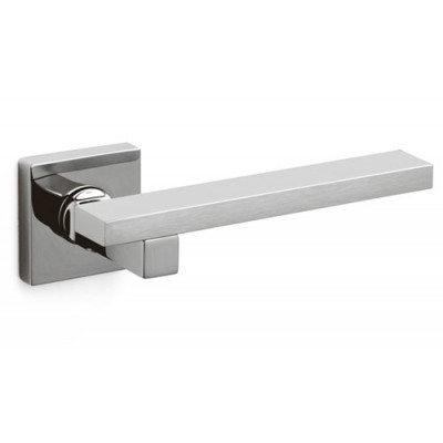 Olivari Space Q Door Handle on a Square Rose