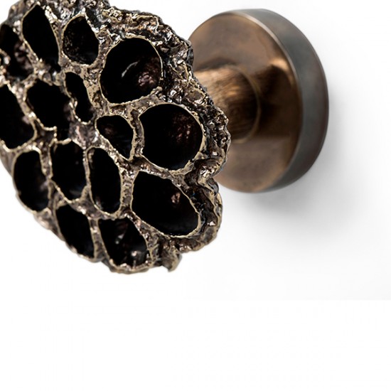 PullCast Earth Collection - Comb EA1083 Door Mortice Knob on a Rose