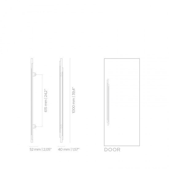 PullCast Cosmopolitan Collection - Skyline CM3014 Large Art Deco Door Pull