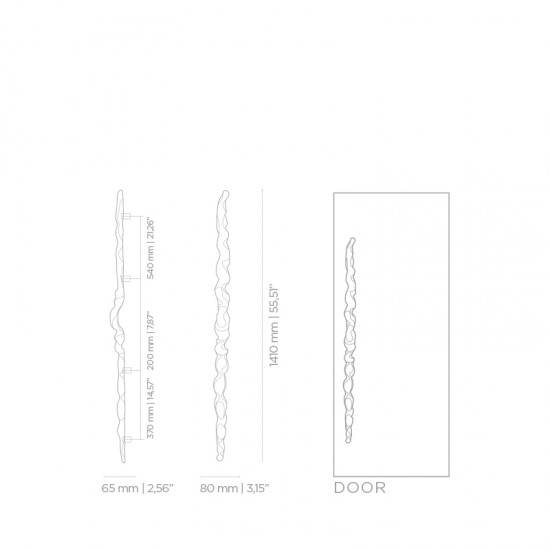 PullCast Earth Collection - Sonoran EA1040 Large Door Pull Handle