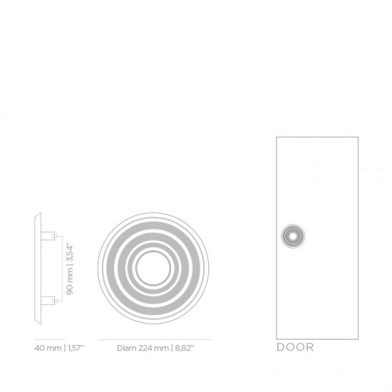 PullCast Twist Collection - Hendrix TW5004 Door Pull