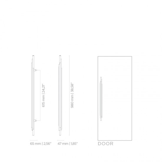 PullCast Twist Collection - Brubeck TW5001 Door Pull