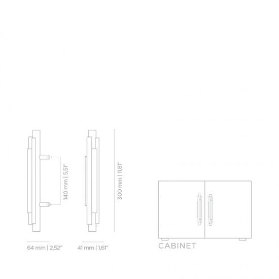 PullCast Twist Collection - Brubeck TW5002 Door Pull