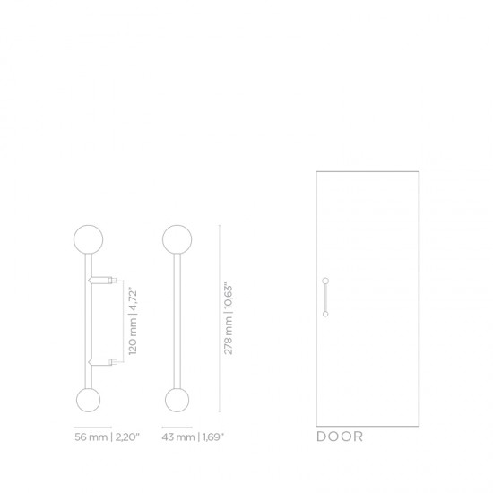 PullCast Twist Collection - Quantum TW5005 Door Pull