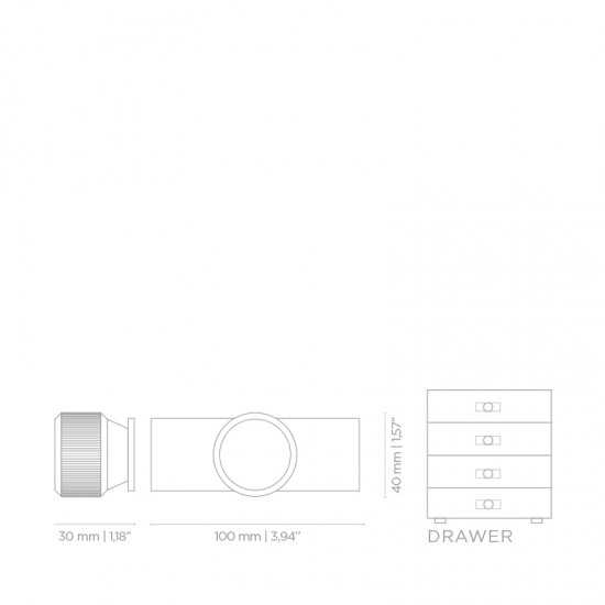 PullCast Twist Collection - Monocles TW5007 Cabinet Knob with a Backplate