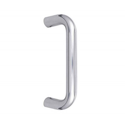 D Shaped Pull Handle Polished Stainless Steel Bolt Through