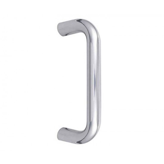 D Shaped Pull Handle Polished Stainless Steel Bolt Through