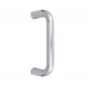 D Shaped Pull Handle Polished Stainless Steel Bolt Through