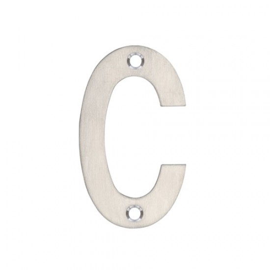 ZOO Hardware Letters 75mm - Satin Stainless Steel