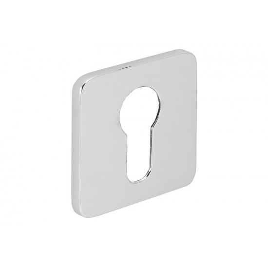 Square Euro Profile Concealed Keyhole Escutcheon