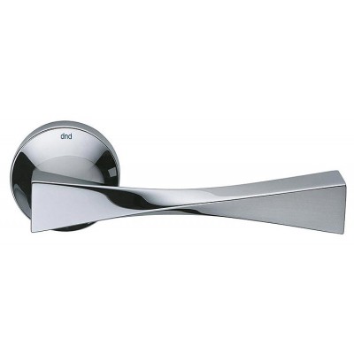 Door Lever Handles on Round Rose