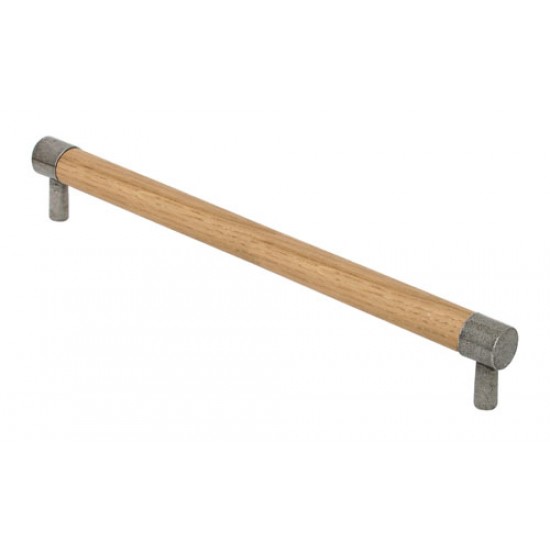 Finesse Design Milton Bar Handle in Oak and Pewter