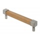 Finesse Design Eden Bar Handle in Oak and Pewter