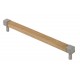 Finesse Design Eden Bar Handle in Oak and Pewter