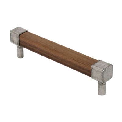 Finesse Design Eden Bar Handle in American Black Walnut and Pewter