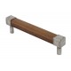 Finesse Design Eden Bar Handle in American Black Walnut and Pewter