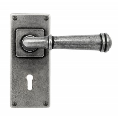 Finesse Design Durham Range Door Handle on a Jesmond Lock Set in Pewter