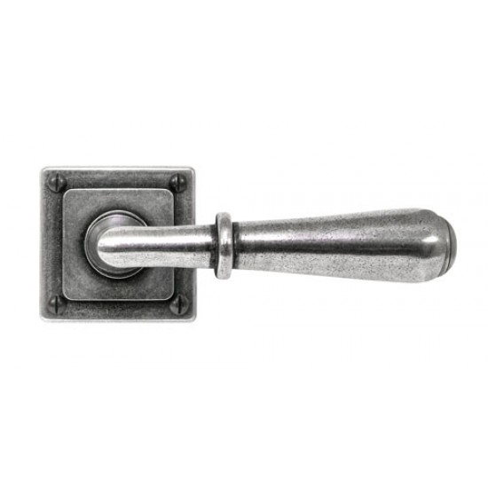 Finesse Design Fenwick Range Jesmond Latch Door Handle on a Square Rose in Pewter