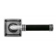 Finesse Design Jarrow Range Door Handle on a Square Rose in Pewter