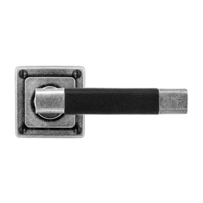 Finesse Design Jedburgh Range Latch Door Handle on a Square Rose in Pewter