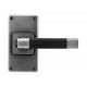 Finesse Design Jedburgh Range Latch Door Handle on a Short Back Plate in Pewter