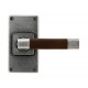 Finesse Design Jedburgh Range Latch Door Handle on a Short Back Plate in Pewter