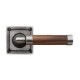 Finesse Design Milton Range Door Handle on a Square Rose in Pewter